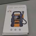 Tire Inflator Portable Air Compressor, 150PSI Air Pump for Car Tires, Rechargeable Car Accessories with Pressure Gauge and LED Light, for Cars, Bikes, Motorcycles