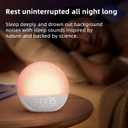 Sunrise Alarm Clock White Noise Machine: Natural Wake Up Light - Dimmable Clock with Bluetooth Speaker for Bedroom - 25 Sleep Sounds for Baby Adults Kids Frost White