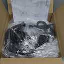 Plug in Pendant Light Industrial Pulley Pendant Lamp E26 Vintage Hanging Light Fixture With 16.4ft Cord On/Off Switch For Pool Table,Houseplant Grow lights,Kitchen Island,Sink 2 Pack Black