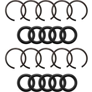 10 Packs 1/2" Impact Wrench Socket Retainer Rings with O-ring, Replacement Parts Compatible with IR, Snap-On, Chicago Pneumatic, Florida Pneumatics, and Air Cat Electric and Pneumatic Air Wrench