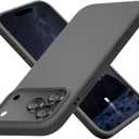 Cordking for iPhone 17 Pro Case, Silicone Ultra Slim Shockproof Protective Phone Case with [Soft Anti-Scratch Microfiber Lining], 6.3 inch, Space Gray