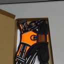 PHOEPET No Pull Dog Harness Medium Reflective Front Clip Vest with Handle,Adjustable 2 Metal Rings 3 Buckles,[Easy to Put on & Take Off](M, Orange)