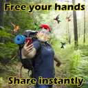 Hummingbird Feeder Helmet | Hands-Free Bird Feeder for Adults | 3 Feeding Ports Design | Adjustable Headband 18"-24" | Lightweight PVC, Weather Resistant (Yellow)