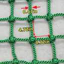 Heavy-Duty Climbing Net for Kids & Adults 600lb Capacity, (3ft-6ft), Premium Polyester Rope with 0.47" Thickness Safety Net for Playgrounds, Balconies, 4*10ft