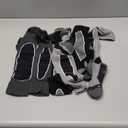 Hylaea Merino Wool Ski Socks, Cold Weather Socks for Snowboarding, Snow, Winter, Thermal Knee-high Warm Socks, Hunting (Large, Black Dark Grey Grey (3 Pairs))