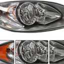 Pair Headlight Assembly Compatible with ProStar 2008-2016 | Headlamps Left+Right Pair Replace 3596015C93 3596016C93 Driver Passenger Side