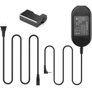 Raeisusp ACK-E10 AC Power Adapter Dummy Battery DR-E10 DC Coupler Kit Replacement LP-E10 for Canon EOS Rebel T3, T5,T6, Kiss X50, Kiss X70, Kiss X80,Kiss X90 EOS 1100D, EOS 1200D, EOS 1300D