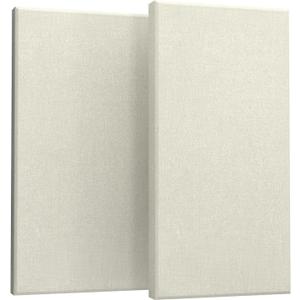 UMIACOUSTICS 2 PCS Acoustic Panel, 47.2" x 23.6" x 2" Fiberglass Sound Proof Wall Panels, Sound Absorbing Panels for Studios, Office, Home Theater. Off White