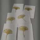 10PCS Acrylic Gold Ginkgo leaf Cake Topper Cake Decoration Baking Accessories Party Supplies Cake Decorating Tools