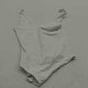 SAUNGKUAI Womens Bodysuit Sexy Plunge Deep V Neck Backless Sleeveless Tank Thong Body Suits Outfits for Going Out (Small)