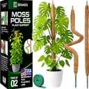 2 Pack 28'' Bendable Moss Pole Monstera Plant Support for Climbing Indoor Plants - Stakes for Potted Climbers - Tall Sticks Indoor Trellis for Houseplants - Accessories for Monstera Pot