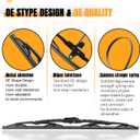 AUTOBOO 22"+22"Windshield Wipers Replacement for Ford F150 F250 F350 F450 F550 2025-2021 2020 2019 2018 2017 2016 2015 2014 2013 2012 2011 2010 2009 -Original Factory Quality Wiper Blades (Pack of 2)