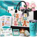 50th Birthday Gifts for Her, Fabulous 50th Birthday Gifts for Women, Cool Turning 50 Year Old Gifts 1975 Gifts, Unique Happy 50th Birthday Gifts Ideas for Her Mom Sister Friend Wife w/ Canvas Tote Bag