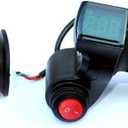 L-faster 24V/36V/48V Bike Throttle Grip Scooter Voltage Indicator Power Accelerator