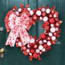 Valentine's Day Heart Wreath for Door