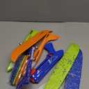 Fuwidvia 3 Pack Airplane Launcher Toys, 13.2'' LED Foam Glider Plane Toy for Boys, 2 Flight Modes Outdoor Flying Toys Birthday Gifts for Boys Girls 4 5 6 7 8 9 10 11 12 Year Old (Blue&Green&Orange)