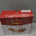 3 PCS Christmas Window Lights Decorations, Battery Powered Hanging Warm Lighted Star, Bell & Christmas Tree Shaped Shaped String LED Indoor for Xmas Tree, Window, Fireplace