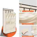 Over the Door Shoe Rack for Closet, Short Hanging Shoe Organizer with Large Deep Pockets, Shoe Holder Back of Door Dorm and Narrow Door Shoe Storage up to 14+ Pairs Shoes