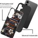 Case for Samsung Galaxy S26,Camera Protection Soft Glossy Phone Case - Book Flowers Retro