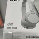 Sony WH-CH520 Wireless Headphones Bluetooth On-Ear Headset with Microphone and up to 50 Hours Battery Life with Quick Charging, White