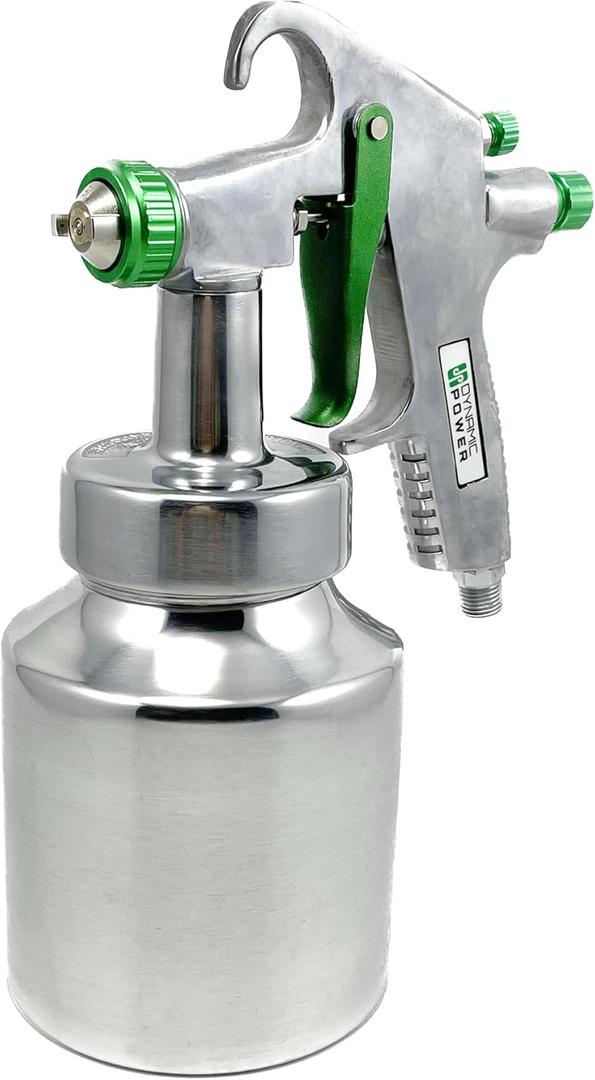 Stainless Steel Air Spray Gun with 1.8mm/2.2mm Nozzles  1000CC Cup, 45 PSI, Perfect for Car Paint, Furniture, and Wall Spraying