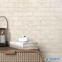 Stone Backsplash Peel and Stick Tiles Matte,Adhesive Mosaic Subway Tiles Waterproof Wall Tile Stickers for Bathroom Shower(Beige,10PCS), 29.8x25.6cm