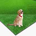 AYOHA Artificial Grass Turf 4FTx6FT, Fake Faux Grass Turf with Drainage Holes, 10MM Synthetic Grass Mat for Patio Backyard Garden Lawn Landscape Balcony Decor