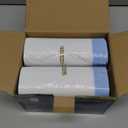 10 Gallon Trash Bags with Drawstring - 120 Count Heavy Duty 1.2 Mil Garbage Bags 38 Liter Unscented White Kitchen Bin Liners for Home & Office