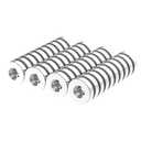 N52-1/2 D x 1/8" H - 40 Pack with #4 Screw Countersunk Hole Powerful Rare Earth Ring Magnets, Super Strong Neodymium Mounting Magnets for Tool, Crafts and Cabinet Countersunk Magnet