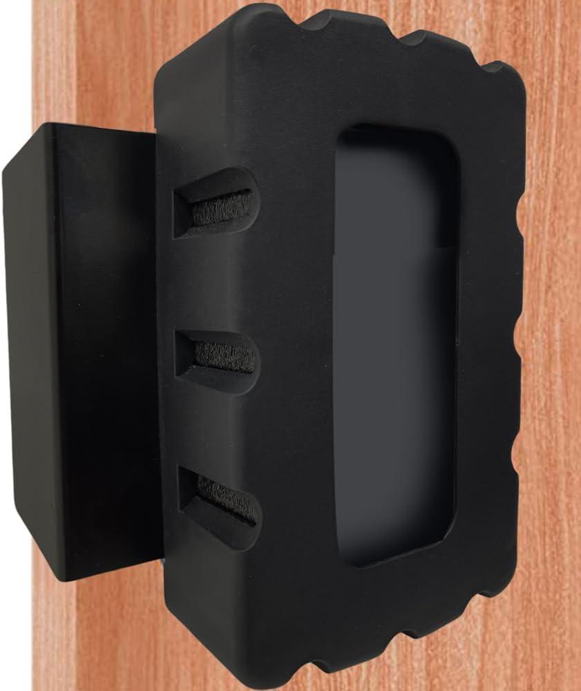 Skywin Soporte de timbre de video con anillo  Compatible con timbre inalmbrico  Sin taladro, fcil de instalar, soporte antirrobo para timbre de puerta de apartamento