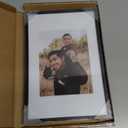 Heimlove 8x12 Aluminum Metal Frame, Black Photo Frame 6x8 with Mat or 8x12 Without Mat for Table Top Display and Wall Mounting, Wall Hook Hanging Hardware Included