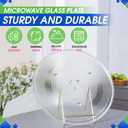 Microwave Plate Replacement 14.18" Fits GE WB49X10063 Microwave Turntable Plate - Exact Replacement Microwave Glass Plate - Oven Rotating Spinning Dish Tray For better Reheating and Cooking