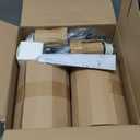 24.8 Inch Black Battery Operated Wall Sconces Set of 2, Rechargeable Wireless Wall Lights with Remote & White Fabric Shade, Indoor Not Hardwired Dimmable Wall Lamps for Bedroom, 2 Bulbs Included