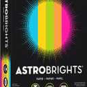 Neenah Astrobrights Bright Color Paper, Letter Size Paper, 24 lb, Assorted Colors, 500 Sheets