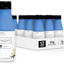 Soylent Vanilla Meal Replacement Shake, Ready-to-Drink Plant Based Protein Drink, Contains 20g Complete Vegan Protein and 1g Sugar, 14oz, 12 Pack, Best By: 10 FEB 2027