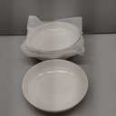 MALACASA 8.85" Large Pasta Bowls, 42 OZ White Salad Bowls Soup Bowls, Porcelain Serving Bowls Set of 4, Large Kitchen Bowl Plates Pasta Plates, Microwave & Dishwasher Safe, Series REGULAR