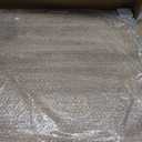 LUIYO Large Ottoman Wood Tray- with Leather Handle Decorative Wooden 24 x 24 x1.5 Inches Square Serving Tray Best for Coffee Table, Living Room and Kitchen (Large 24 * 24)