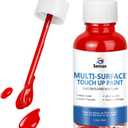 Red Touch Up Paint High-Gloss Apple Red Multi Surface Acrylic Touch Up Paint Pen Scratch Repair for Metal,Wall,Cabinets,Appliances,Wood,Door,Furniture,Enamel 1.5 Fl Oz