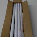 White Curtain Rods for Windows 48 to 84,Adjustable 1 Inch With Brackets, Heavy Duty Modern Window Rods for Living Room,Bedroom(30 to 90")