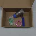 316 Stainless Steel 1/8"~3" Full Port Ball Valve with Blue Vinyl Handle, NPT Female x Female Thread,1000 WOG (3/4")