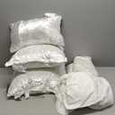 Riverbrook Home Turin Plush Comforter Set, King, White, 7-Piece Set