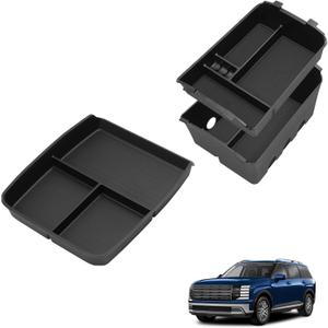 smabee Armrest Storage Tray+Lower Organizer Tray for Hyundai Palisade 2026