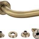 Mayrhyme Antique Bronze Wrap Around Curtain Rods,1 Inch Diameter Curtain Rod for Windows 28 to 86 Inch, Adjustable Blackout Drapery Rod with Zinc Alloy Doubledeck Finials and Aluminum Center Brackets