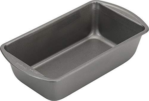 GoodCook Nonstick Loaf Pan Heavy-Duty Steel Bakeware with Easy-Clean Non-Stick Coating, Oven & Dishwasher Safe Pan for Meatloaf Breads Cakes Brownies Lasagnas Casseroles & More, 9 x 5-Inch, Gray