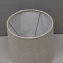 10" Top Diameter x 13" Bottom Diameter x 9" Slant Height with Washer (Spider) Attachment for Lamps with a Harp (Linen White)