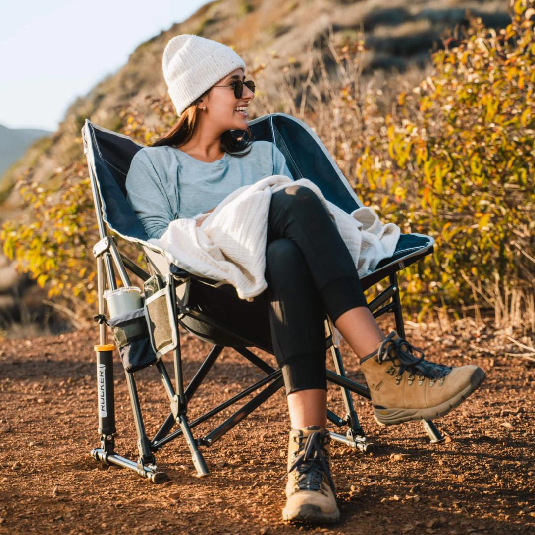 GCI Outdoor Pod Rocker Collapsible Rocking Chair & Outdoor Camping Chair