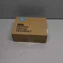 Veise Fingerprint Door Lock with 2 Knobs - Keyless Entry Door Lock with Handle, Electronic Keypad Deadbolt, Smart Front Handle Set, Auto-Locking, Waterproof, Easy Installation, Matte Black