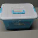 701 Pcs Math Learning Linking Cube with Storage Container Counting Cubes Plastic Colorful Counting Blocks Math Manipulatives Classroom Learning Supplies for Home School Educational(Blue)