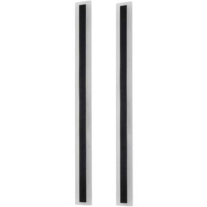 2-Pack 47.25-Inch Black LED Outdoor Wall Light 29W 3000K Waterproof IP65 Wall Washer for Porch Garage Patio Courtyard Walkway Front Entrance Exterior Modern Lighting Fixture