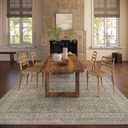 Washable Area Rugs for Living Room: 8x10 Bedroom Area Rug Boho Vintage Rugs Stain Resistant Non Slip Low Pile Soft Lightweight Carpet for Kitchen Dining Room Farmhouse Nursery Kids Room